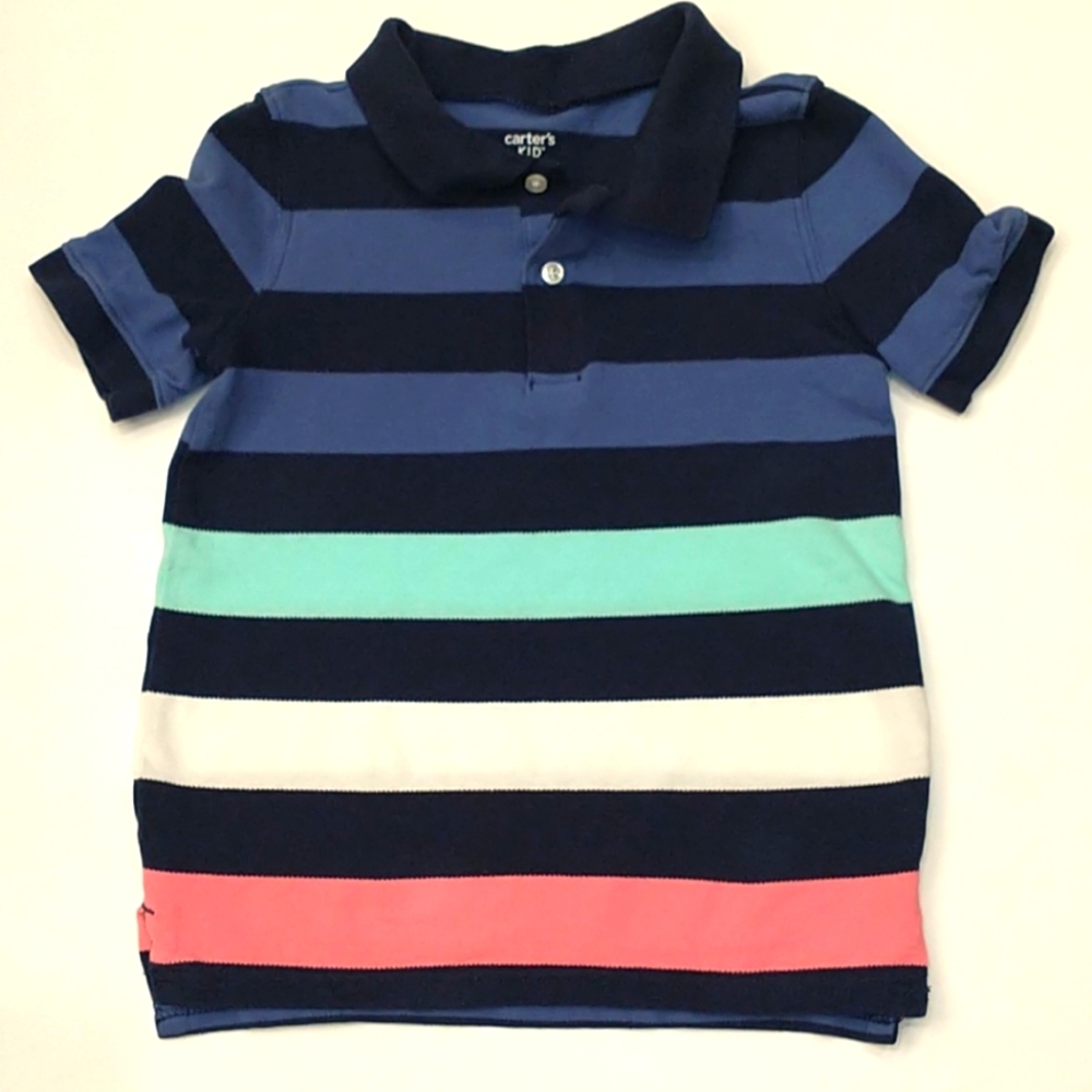 WORN 1X CARTER'S POLO BOYS SZ 6